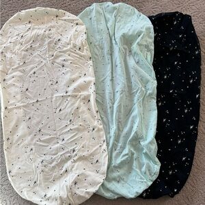 Snoo Sheets - Set of Three - Black Galaxy, Ivory Galaxy, and Teal Galaxy